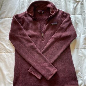 Purple Patagonia quarter zip